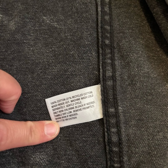 NWOT || wild fable || Oversized Washed Black Denim Trucker Jacket Size L - Picture 5 of 13